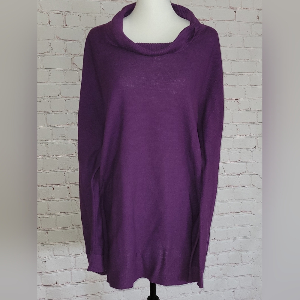Eileen Fisher Oversized Sweater Purple Size M. 100% Organic Cotton
